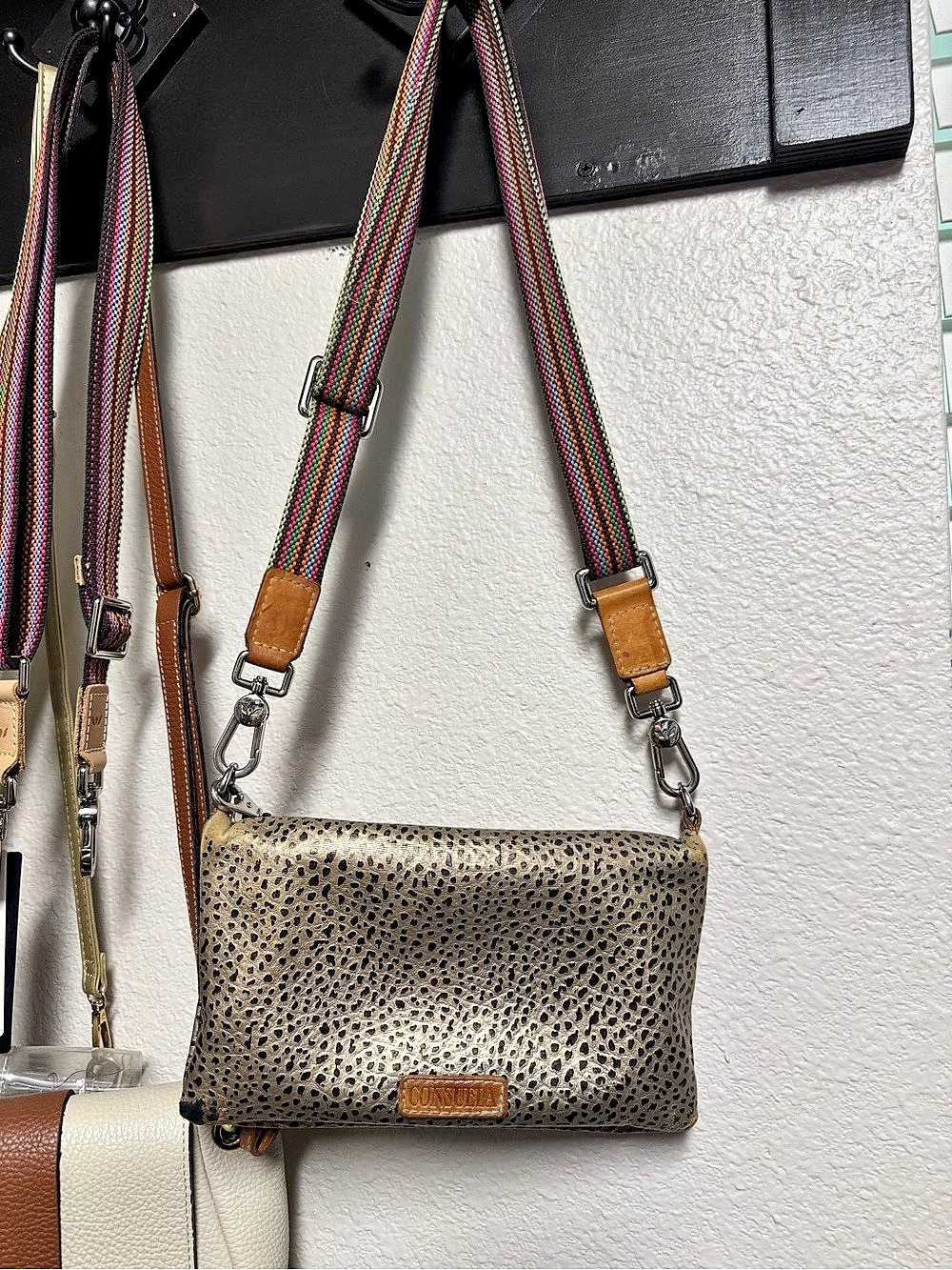 Consuela  Bag Crossbody Bag Animal Print gold and black
